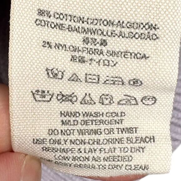 |EUC| FREE PEOPLE Allure Lavender Ribbed V-Neck Pullover Sweater - Picture 7 of 7